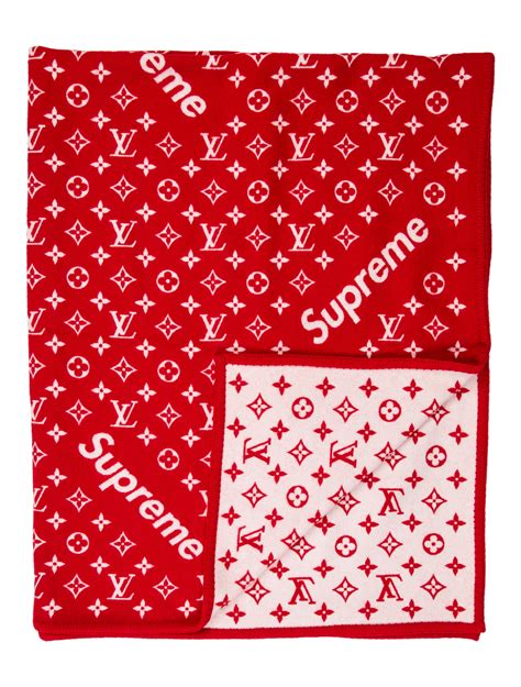 louis vuitton supreme throw blanket|louis vuitton inspired throw blanket.